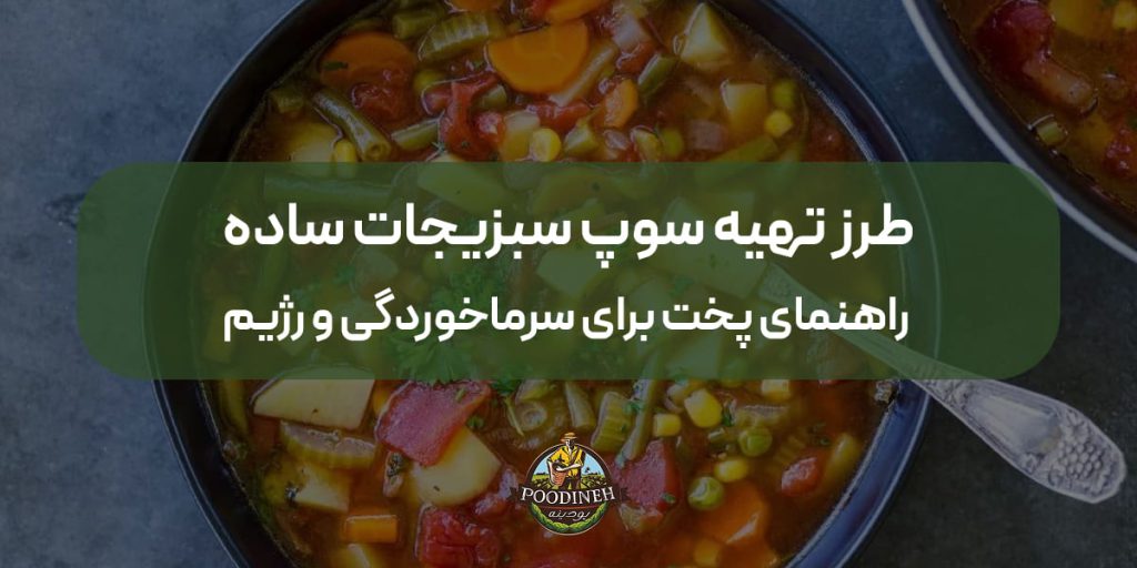 طرز تهیه سوپ سبزیجات ساده