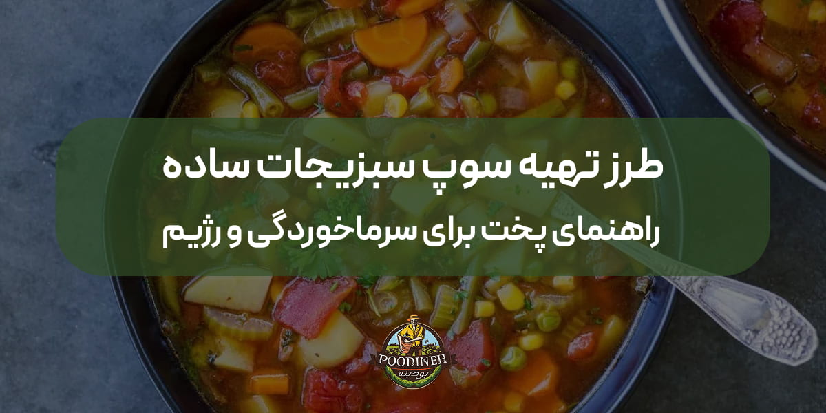 طرز تهیه سوپ سبزیجات ساده