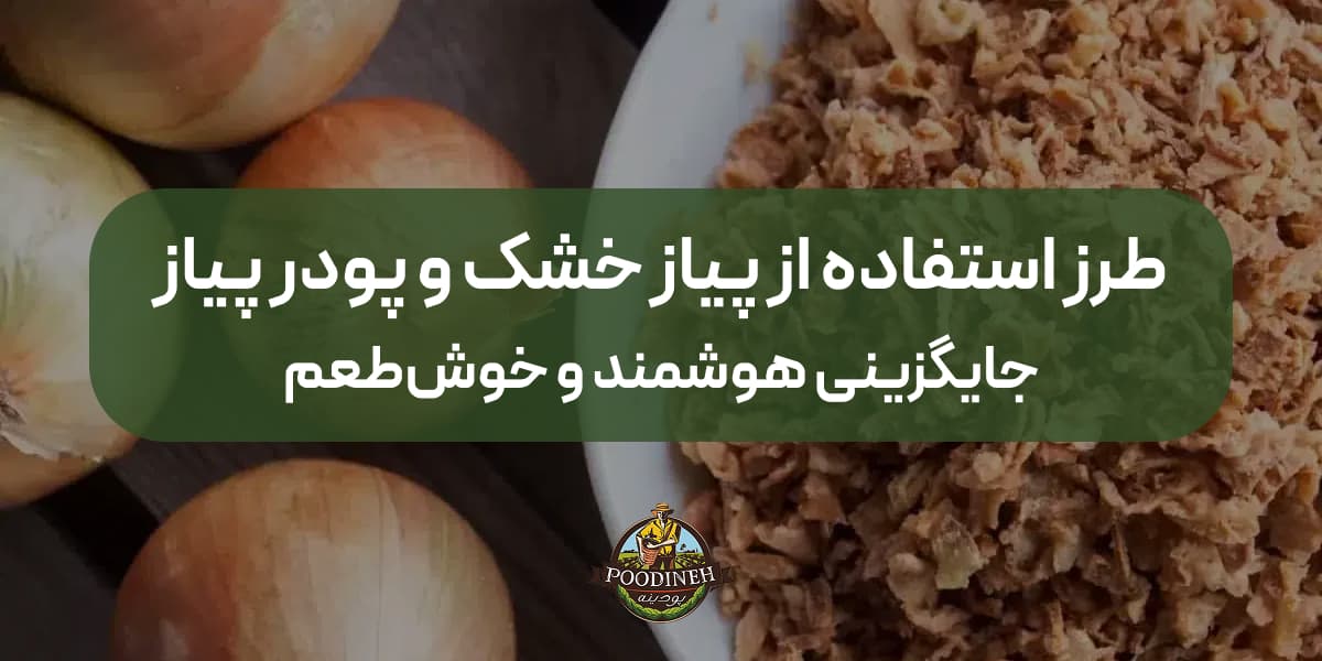 طرز استفاده از پیاز خشک