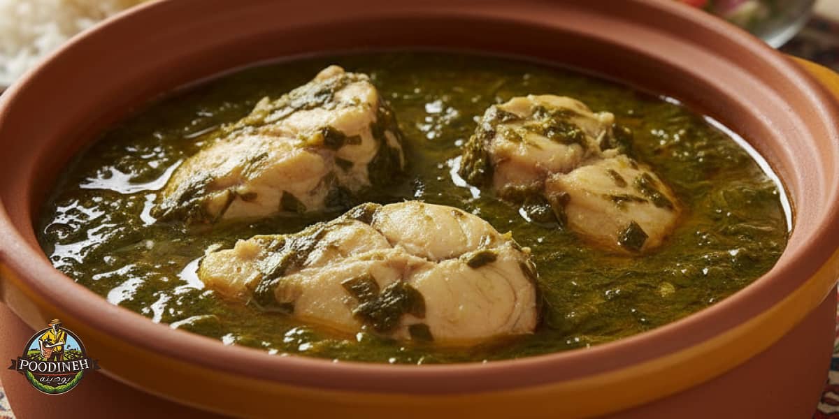 طرز تهیه قلیه ماهی با سبزی خشک