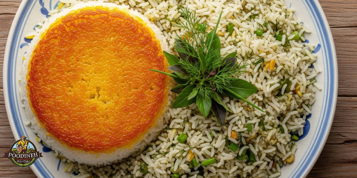 سبزی پلو با سبزی خشک