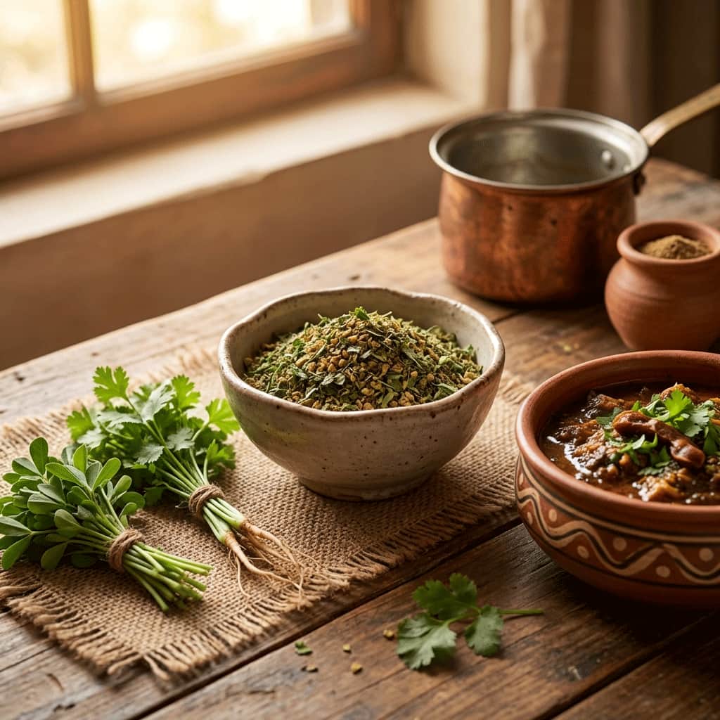 سبزی خشک قلیه ماهی